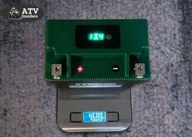 ATV battery YTX14-BS weight measurement