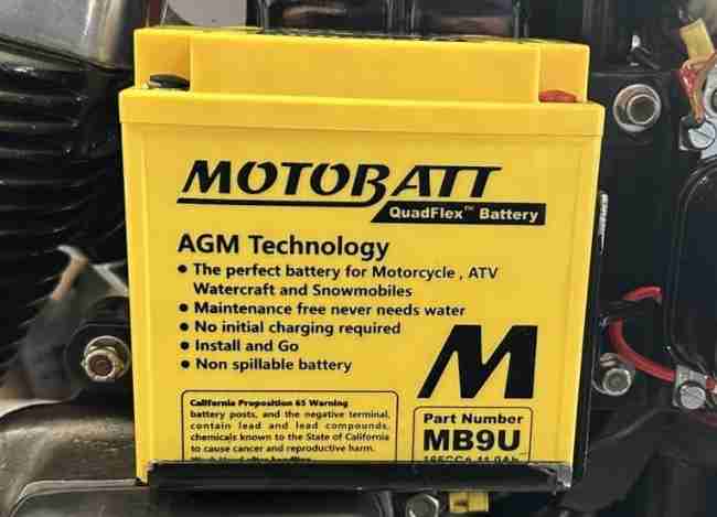 MotoBatt MB9U ATV battery