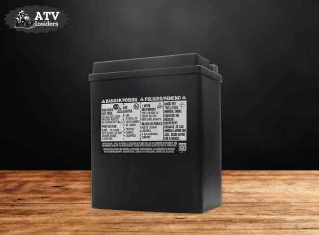 Polaris battery ATV black model