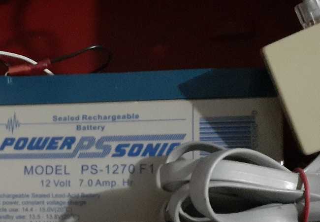 Power-Sonic PS-1270 ATV Battery front