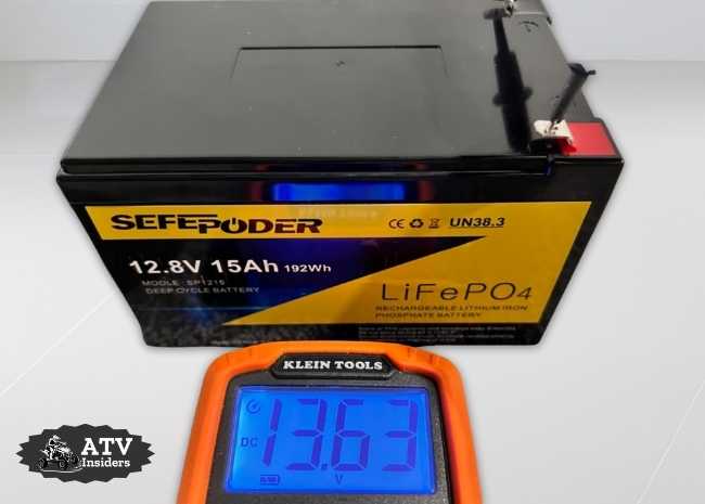 SEFEPODER 12V 15Ah battery front