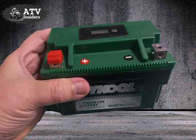 TYKOOL battery YTX14-BS handheld view