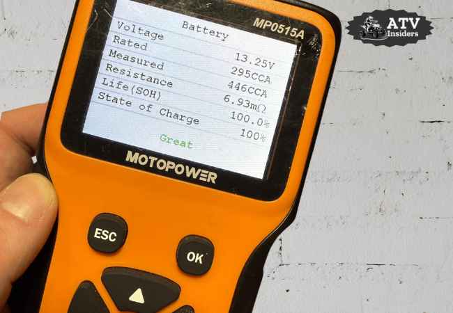 Testing YTX14-BS lithium battery