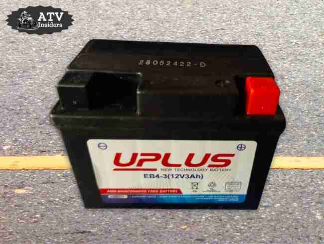 UPLUS YTX4L-BS ATV Battery Review top and side view