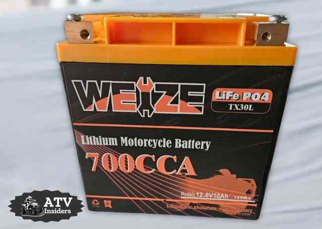 Weize Lithium YTX30L-BS ATV Battery 700CCA
