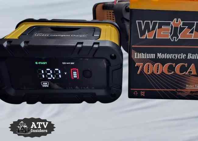 Weize Lithium YTX30L-BS ATV Battery charging