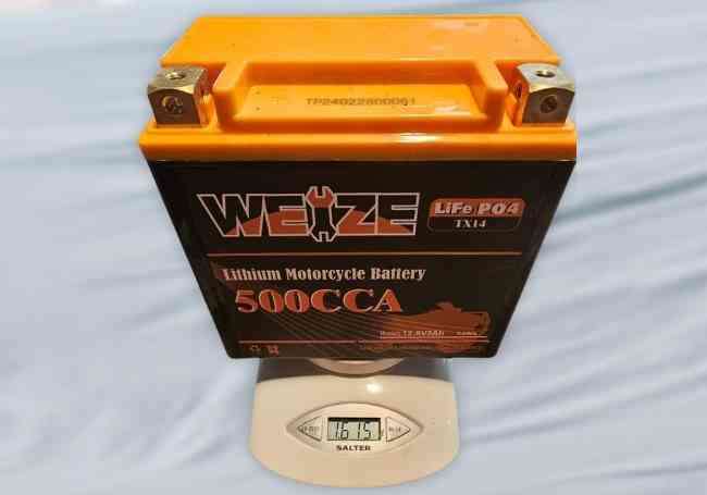 Weize Lithium YTX30L-BS ATV Battery front view