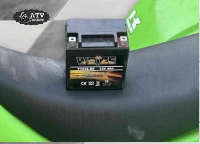 Weize YTX14-BS battery on ATV